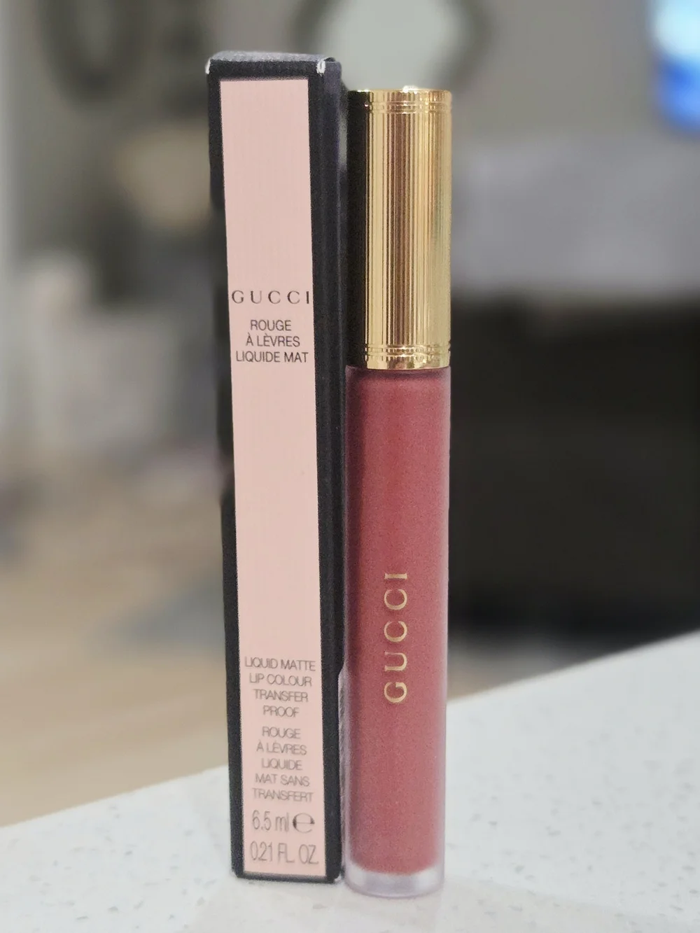 Gucci Liquid Matte Lip Colour — 203 Mildred Rosewood